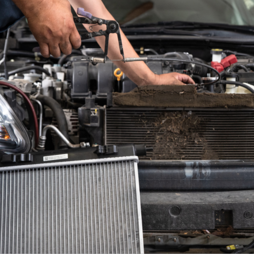 Car Radiator Replace